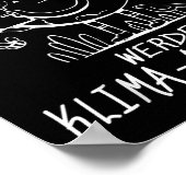 Werde Klimaakist気候地球地球温暖化 ポスター (角)