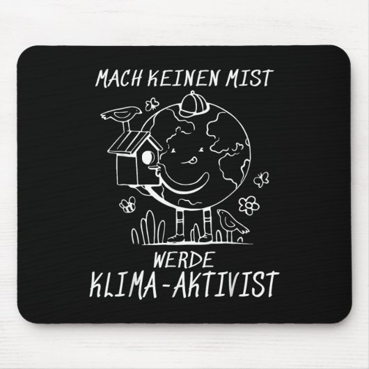 Werde Klimaakist気候地球地球温暖化 マウスパッド (正面)