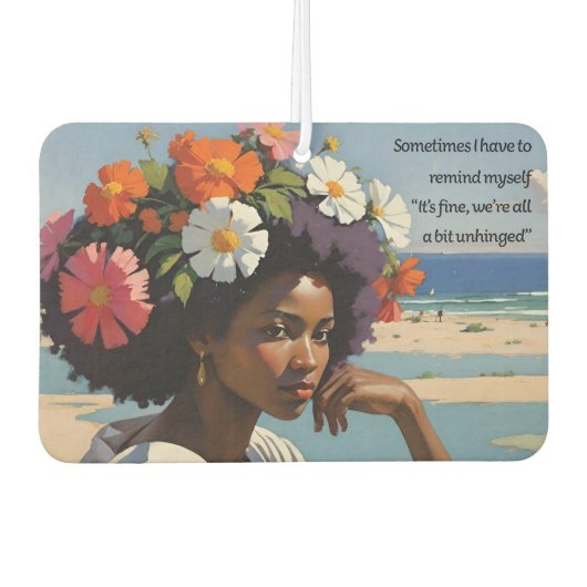 We're All A Bit Unhinged - Funny カーエアーフレッシュナー (正面)