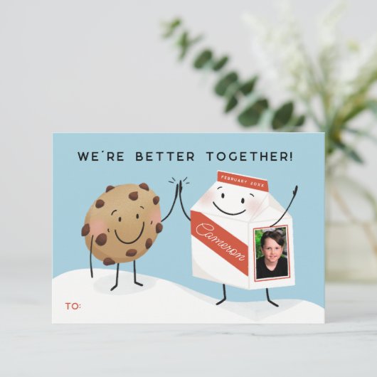 We're Better Together Milk and Cookies Valentine 招待状 (スタンド正面)