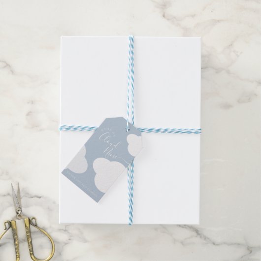 We're Cloud Nine Thank Youラベル ギフトタグ (より糸付き)