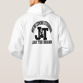 We're Coming Stronger ホワイトパーカー JT Flame Varsit パーカ