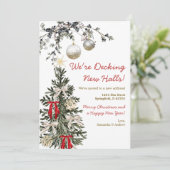 We're Decking New Halls Christmas Tree New Home 招待状 (スタンド正面)