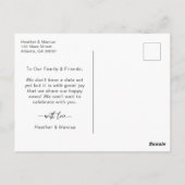 We're Engaged 3 Photo Script Postcard ポストカード (裏面)