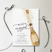 We're Engaged Couples Engagement Party Invitation 招待状
