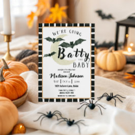 We're Going Batty For Baby 赤ちゃんのバースデー お宮参り 招待状