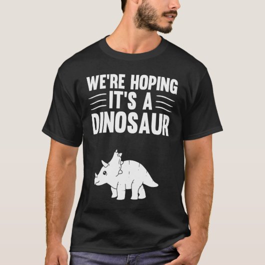 We're Hoping For A Dinosaur Pregnancy Announcement Tシャツ (正面)
