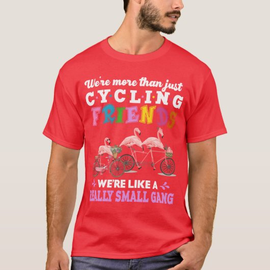 Were Morehan Just Cycling Friends Funny family Tシャツ (正面)