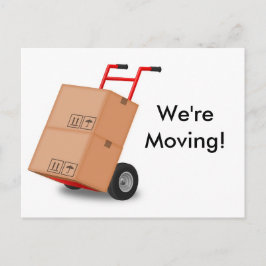 「We're Moving」新しいアドレス案内はがき 案内ポストカード
