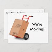 「We're Moving」新しいアドレス案内はがき 案内ポストカード (正面/裏面)