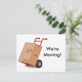 「We're Moving」新しいアドレス案内はがき 案内ポストカード (スタンド正面)