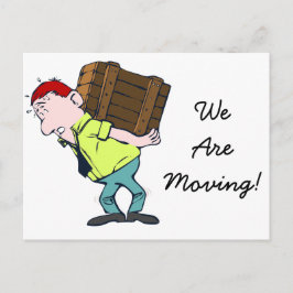 「We're Moving」新しいアドレス案内はがき 案内ポストカード