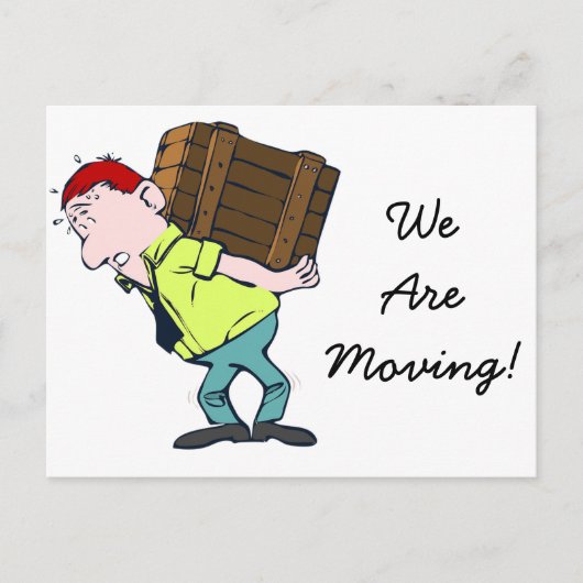 「We're Moving」新しいアドレス案内はがき 案内ポストカード (正面)