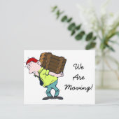 「We're Moving」新しいアドレス案内はがき 案内ポストカード (スタンド正面)