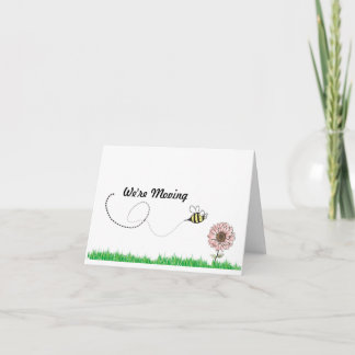 We're Moving Honey Bee 案内状