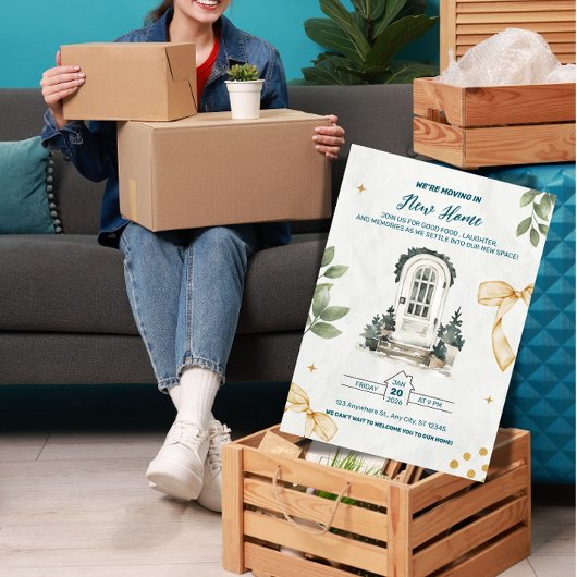 We're Moving In! Housewarming Party Invitation 招待状