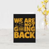 We're Not Going Ck Vote Kamala Harris Halloween Gh カード (黄色い花)