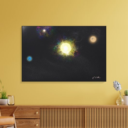 We're not important - Impressionist Art Canvas キャンバスプリント (インサイチュ (リビング))