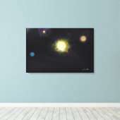 We're not important - Impressionist Art Canvas キャンバスプリント (インサイチュ (ウッドフロア))