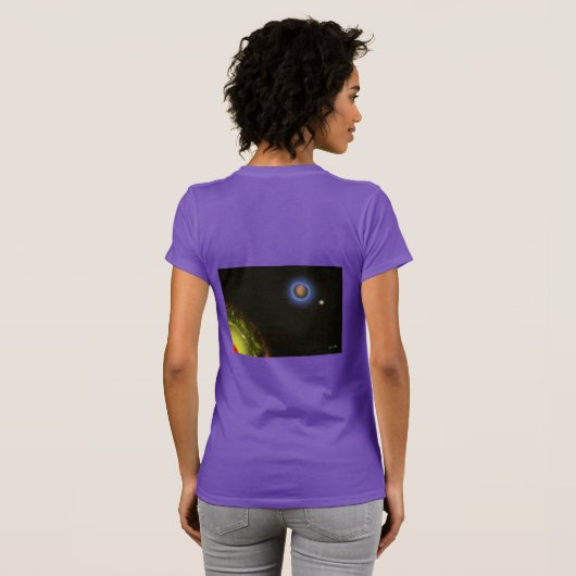 We're not important Impressionist Art Ladies' T Tシャツ (裏面フル)