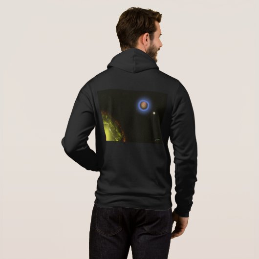 We're not important - Impressionist Art Zip Hoodie パーカ (裏面フル)