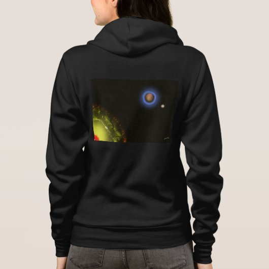 We're not important - Impressionist Art Zip Hoodie パーカ (裏面)