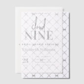 We're On Cloud 9モダンブライダルシャワーパーティー ベラム紙招待状 (オフセット (招待状))