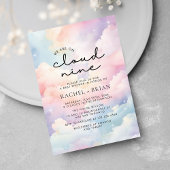 We're On Cloud 9 ベイビーシャワー 招待状