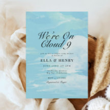 We're On Cloud 9 Blue Skyカップル赤ちゃんシャワー