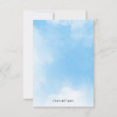 We're On Cloud Nine Response Card 出欠カード (裏面)