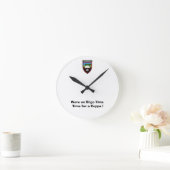 Were on Sligo Time-Time for a Cuppa ラウンド壁時計 (ホーム)