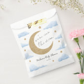 We're Over The Moon Blue Celestial Baby Shower フェイバーバッグ (封をした状態)