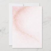 We're Over The Moon Pink Couples Baby Shower 招待状 (裏面)