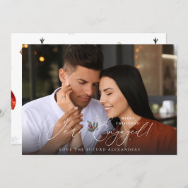 We're Photo 婚約した Ele Holly Berry Holiday -C