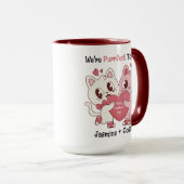 We're Purrfect Together Cute Valentine's Day Mug マグカップ (正面右)