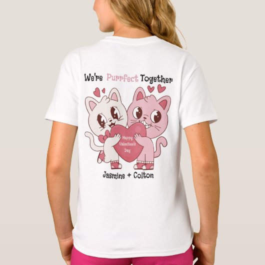 We're Purrfect Together Tシャツ (裏面)