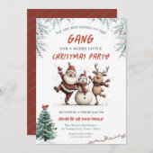  We're Rounding Up the Gang Christmas Party 招待状 (正面/裏面)