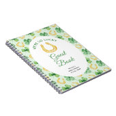 We're So Lucky Horseshoe St Patrick's Baby Shower ノートブック (右側)