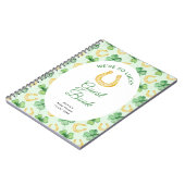 We're So Lucky Horseshoe St Patrick's Baby Shower ノートブック (左側)