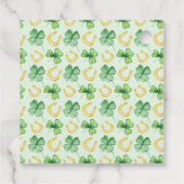 We're So Lucky Horseshoe St Patrick's Baby Shower フェイバータグ (裏面)