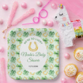 We're So Lucky Horseshoe St Patrick's Baby Shower ペーパープレート (パーティー)