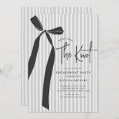 We're Tying the Knot Engagement 招待状 (正面/裏面)