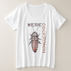 WerecockroachプラスTシャツ プラスサイズTシャツ