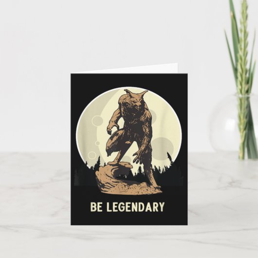 Werewolf Be Legendary Motivational Insrational カード (正面)