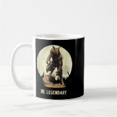 Werewolf Be Legendary Motivational Insrational  コーヒーマグカップ (左)