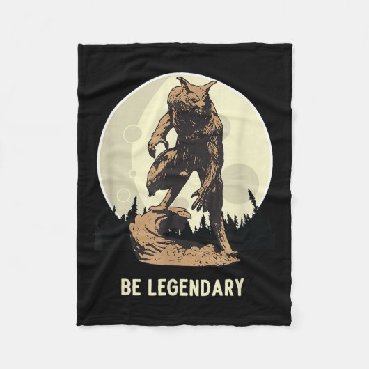 Werewolf Be Legendary Motivational Insrational  フリースブランケット (正面)