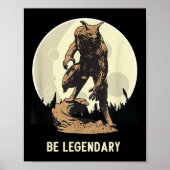 Werewolf Be Legendary Motivational Insrational  ポスター (正面)