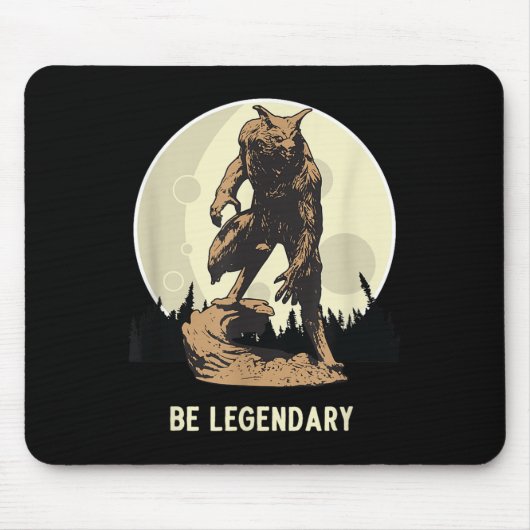 Werewolf Be Legendary Motivational Insrational  マウスパッド (正面)