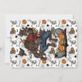 🎃 Werewolf Halloween Invite Card 🐺 招待状 (裏面)