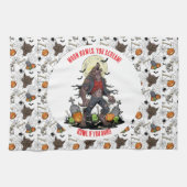 🐺 Werewolf Halloween Kitchen Towel 🎃 キッチンタオル (横)
